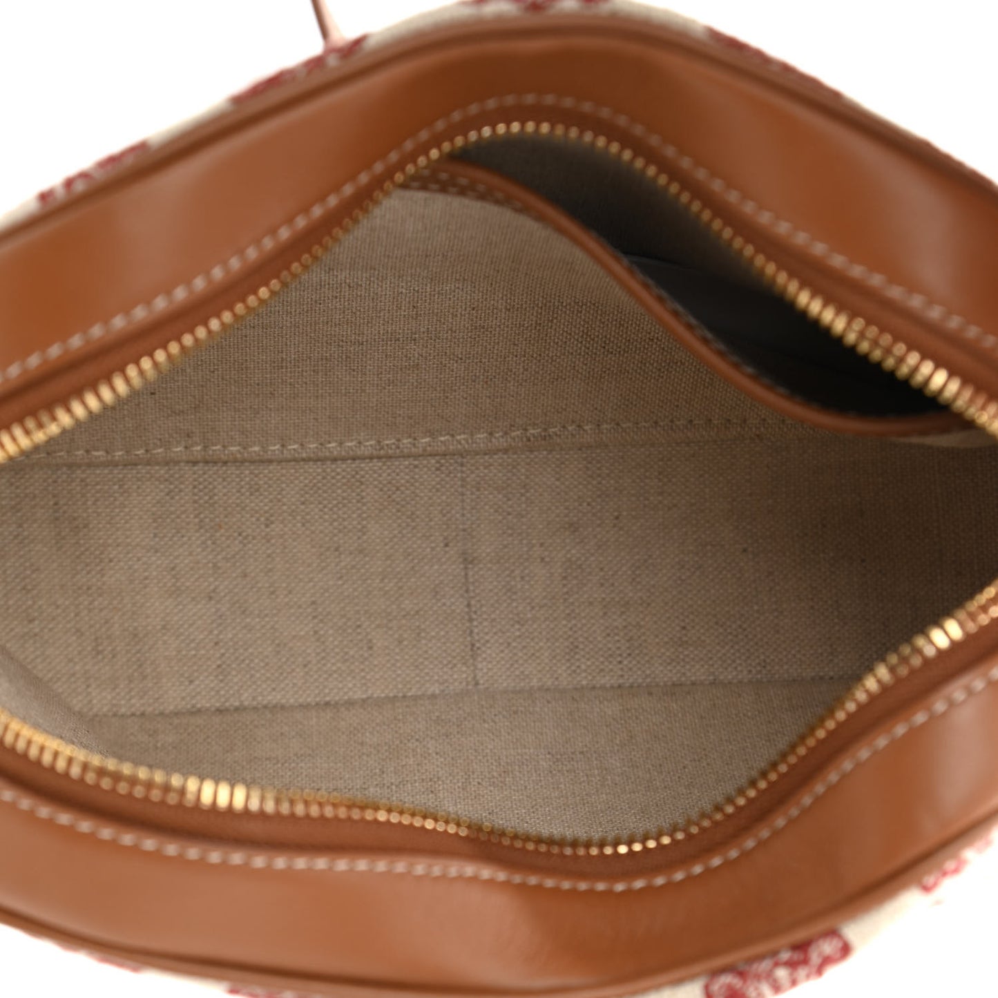 Triomphe Canvas Small Camera Bag Fox Red