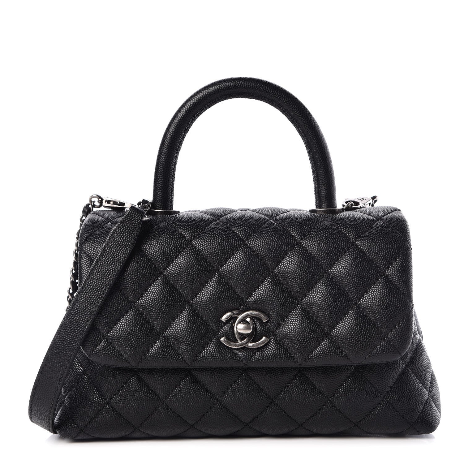 Chanel Caviar Quilted Mini Coco Handle Flap Black 1 of 7