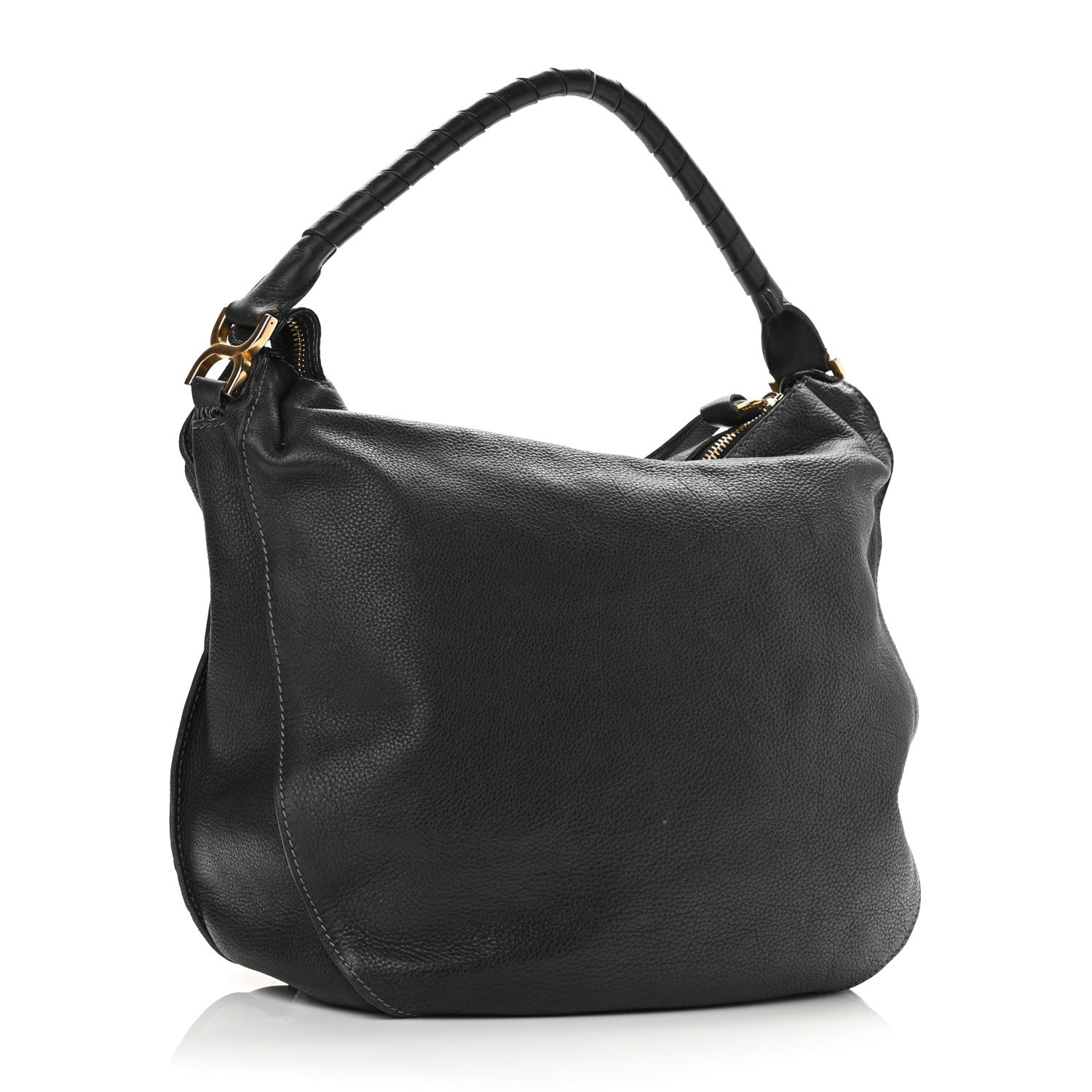 Chloe Calfskin Large Marcie Satchel Black 3 of 11