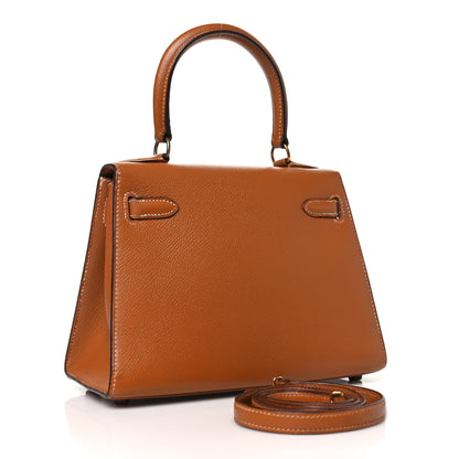 Hermes Courchevel Mini Kelly Sellier 20 Gold 3 of 17