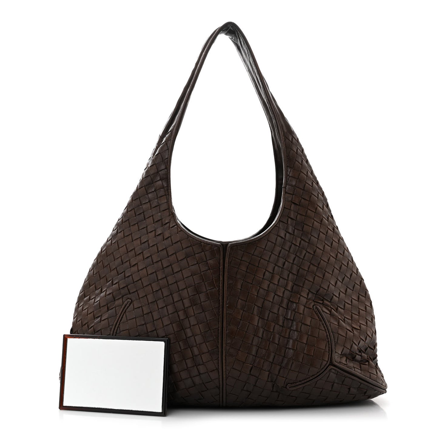 Nappa Intrecciato Ball Hobo Ebano