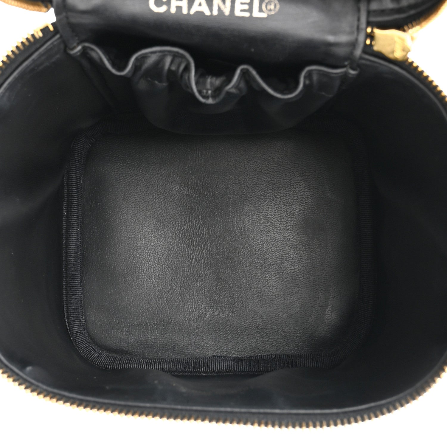 Chanel Caviar Cosmetic Vanity Bag Black 5 of 9
