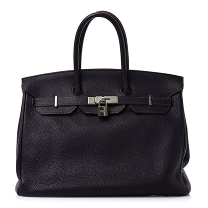 Hermes Togo BIRKIN 35 Raisin 1 of 27