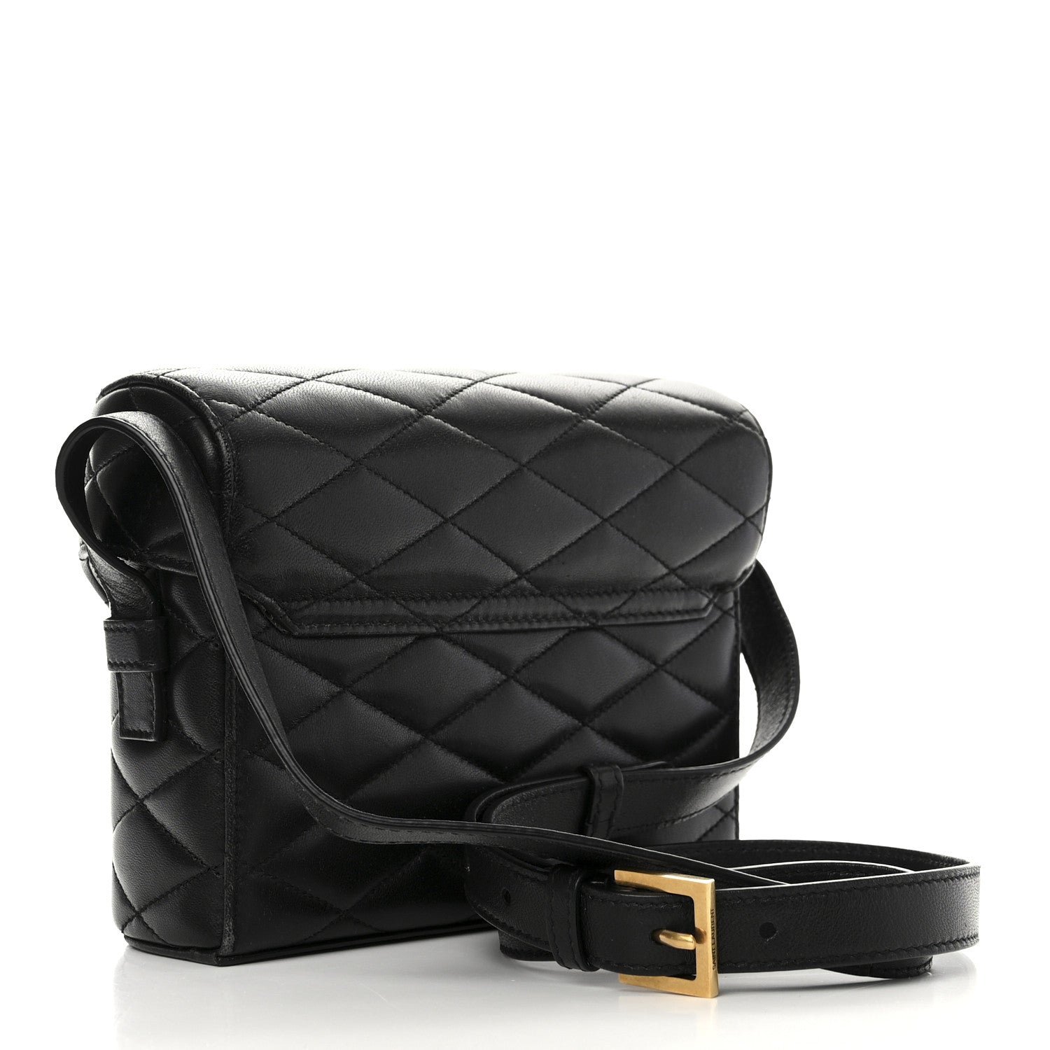 Saint Laurent Lambskin Matelasse Monogram June Box Bag Black 3 of 11
