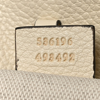 Gucci Pebbled Calfskin Medium Soho Chain Shoulder Bag Off White 7 of 10