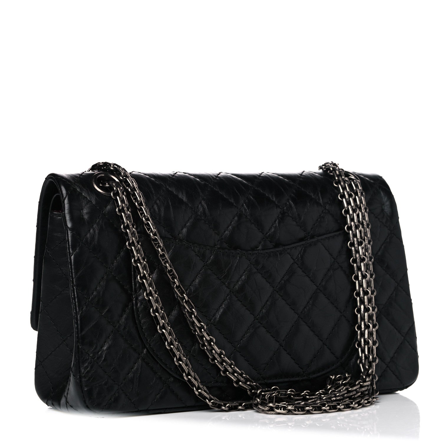 Chanel Aged Calfskin Quilted 2.55 Reissue 225 Flap Black 2 of 16