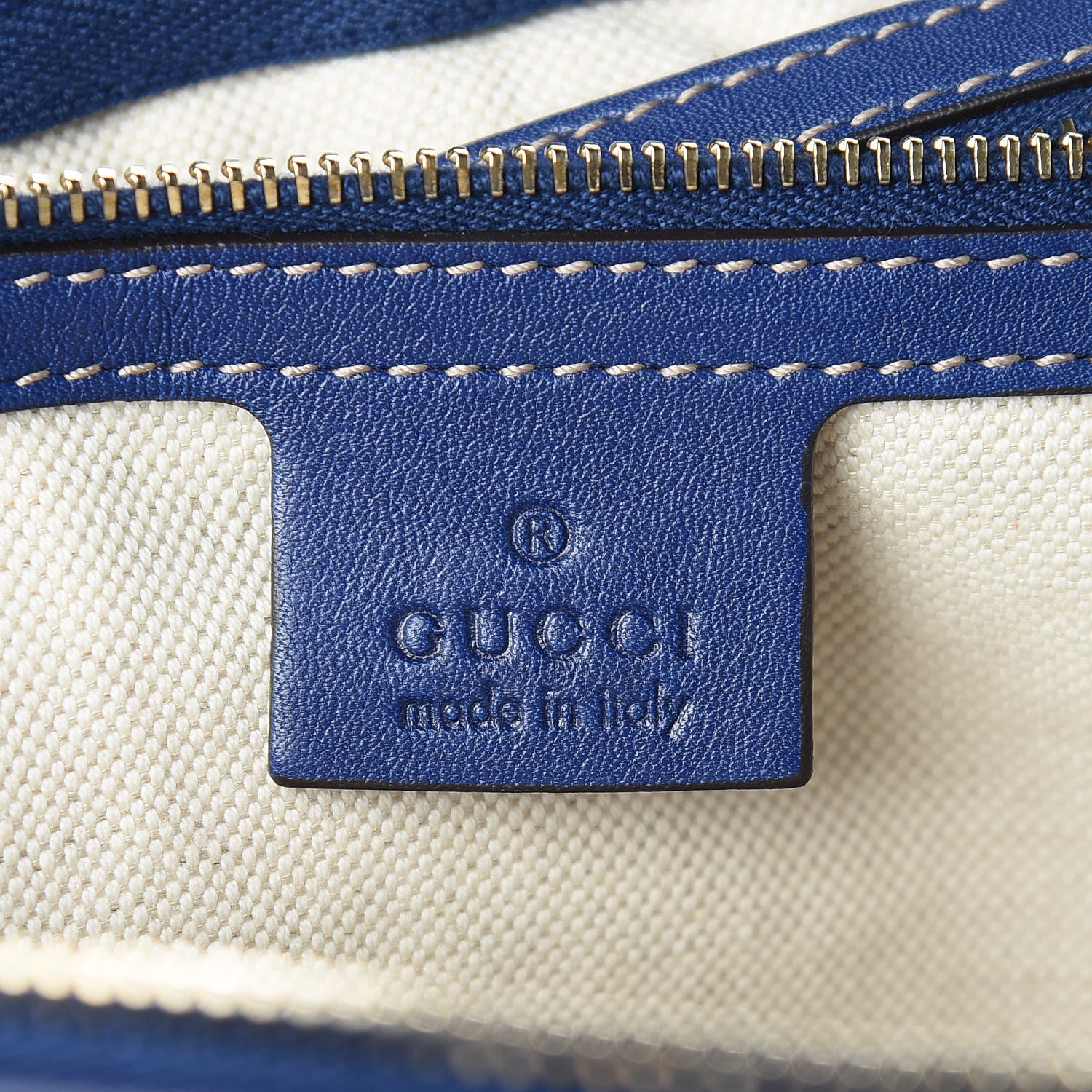 Gucci GG Plus Monogram Medium Boston Taiwan Flag Unicef Duffle Blue 6 of 10