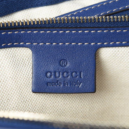 Gucci GG Plus Monogram Medium Boston Taiwan Flag Unicef Duffle Blue 6 of 10