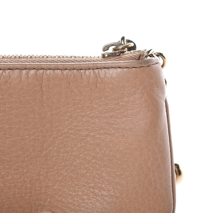 Gucci Pebbled Calfskin Soho Key Case Camelia 8 of 9