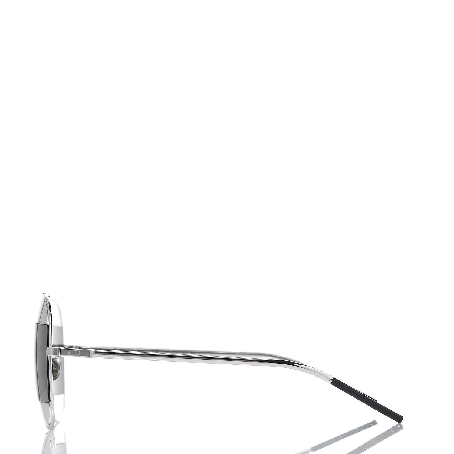 Christian Dior Split 1 Aviator Sunglasses Silver Blue 3 of 9