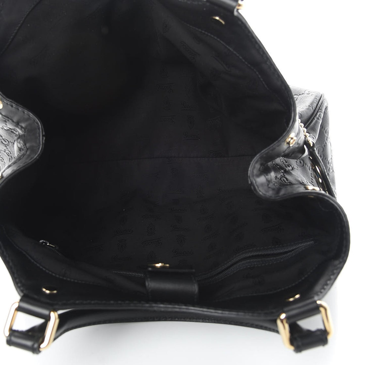 Guccissima Medium Sukey Tote Black
