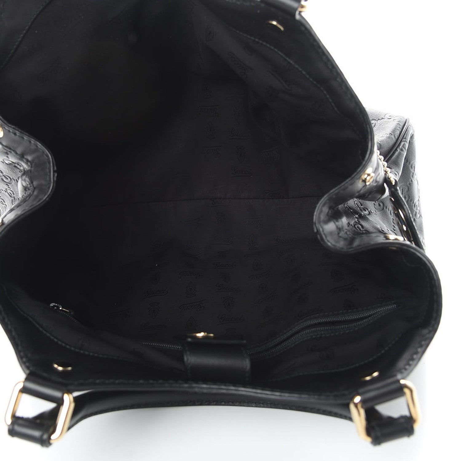 Gucci Guccissima Medium Sukey Tote Black 5 of 10