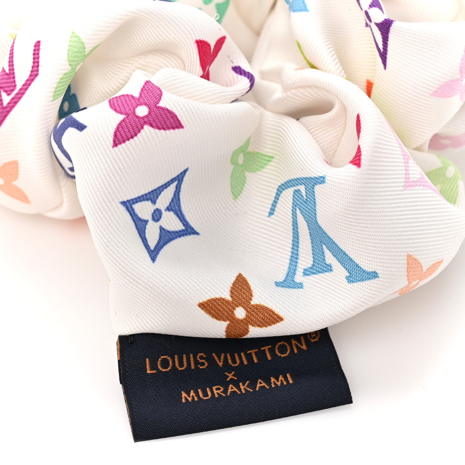 Louis Vuitton LV x TM Monogram Multicolor Chouchou White 4 of 5