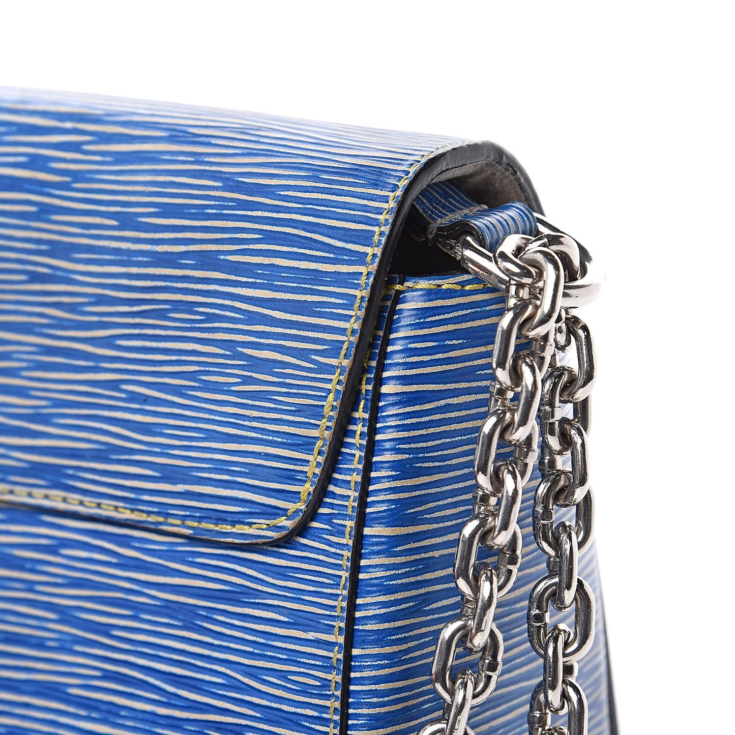 Epi Twist Shoulder Bag MM Denim Light