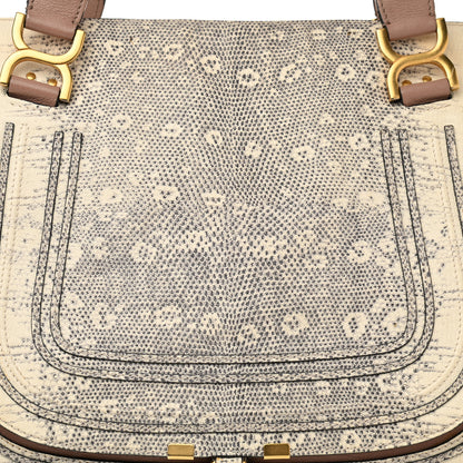 Chloe Calfskin Lizard Embossed Large Marcie Satchel 8 of 20