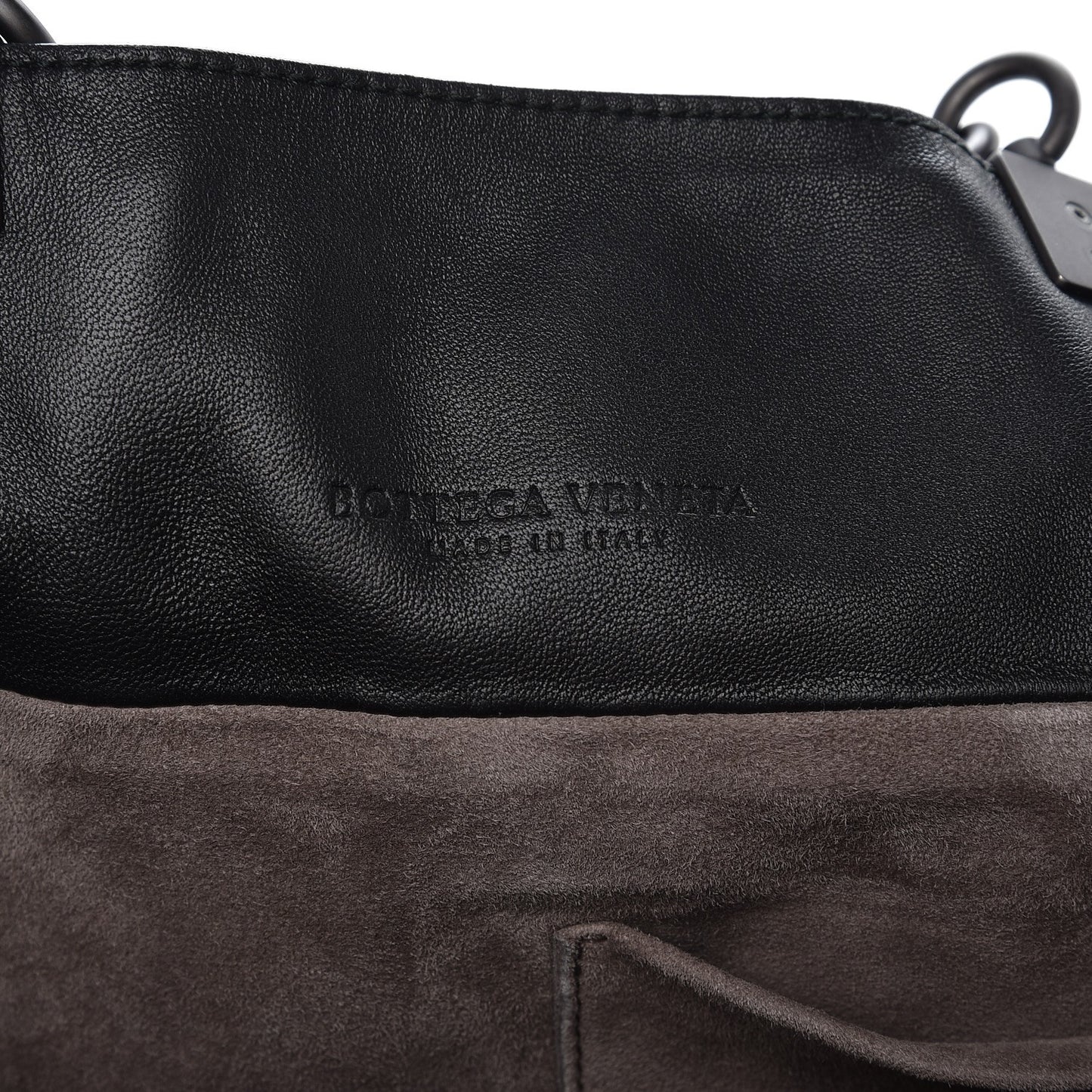 Nappa Intrecciato Bucket Bag Nero Black