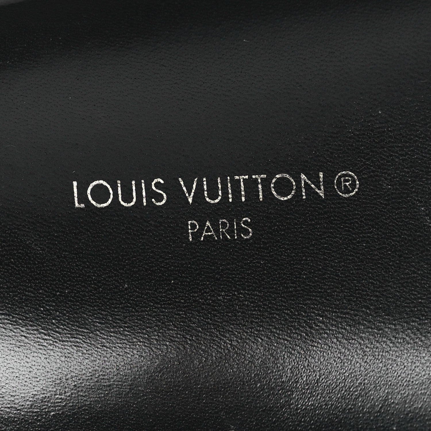 Louis Vuitton Calfskin Embossed Monogram Sunset Flat Comfort Mule 37 Black 8 of 9