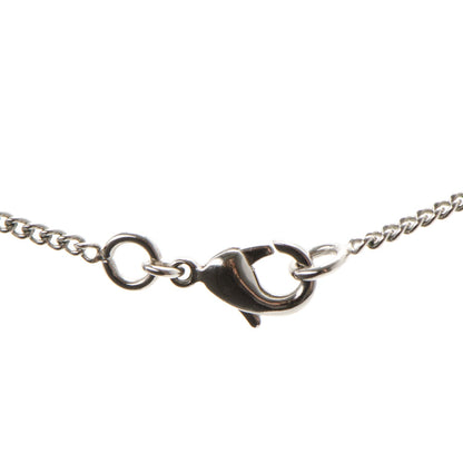 Chanel Baguette Crystal Pearl CC Lariat Necklace Silver 3 of 4