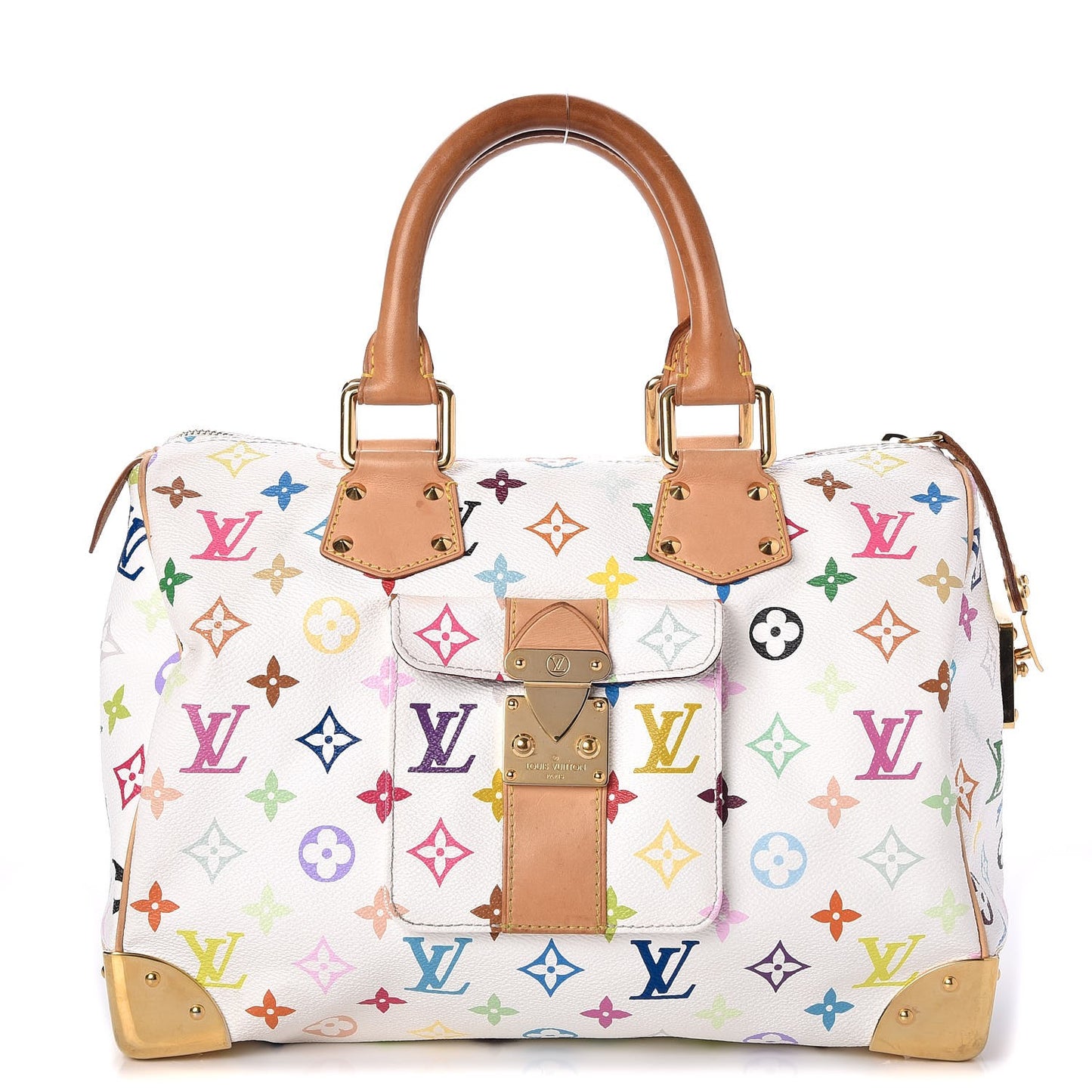 Monogram Multicolor Speedy 30 White