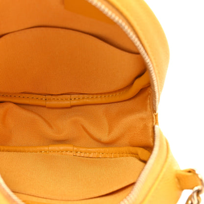 Chanel Caviar Quilted Round Clutch With Chain Yellow 5 of 11