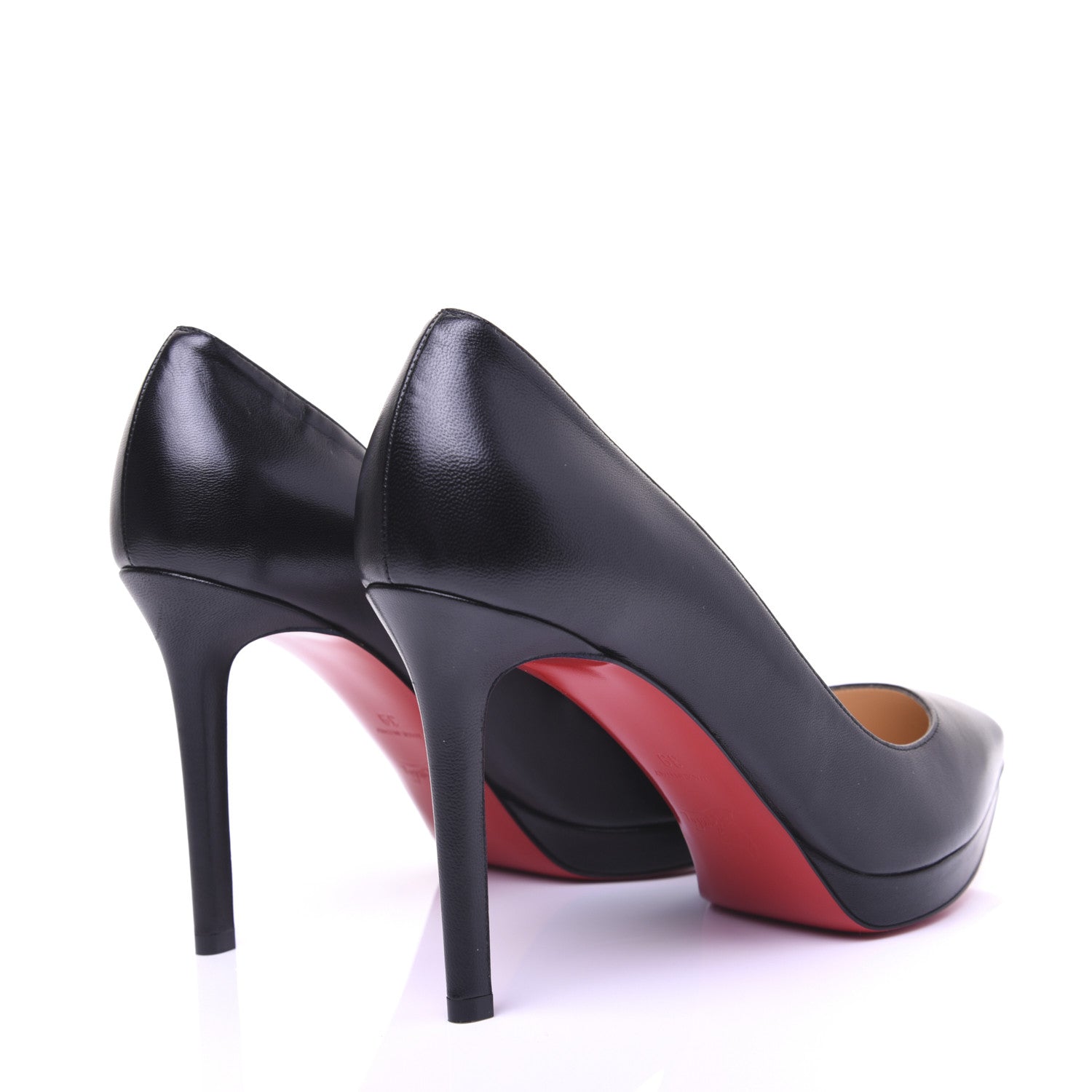 Christian Louboutin Shiny Nappa Pigalle Plato 100 Pumps 39 Black 2 of 16