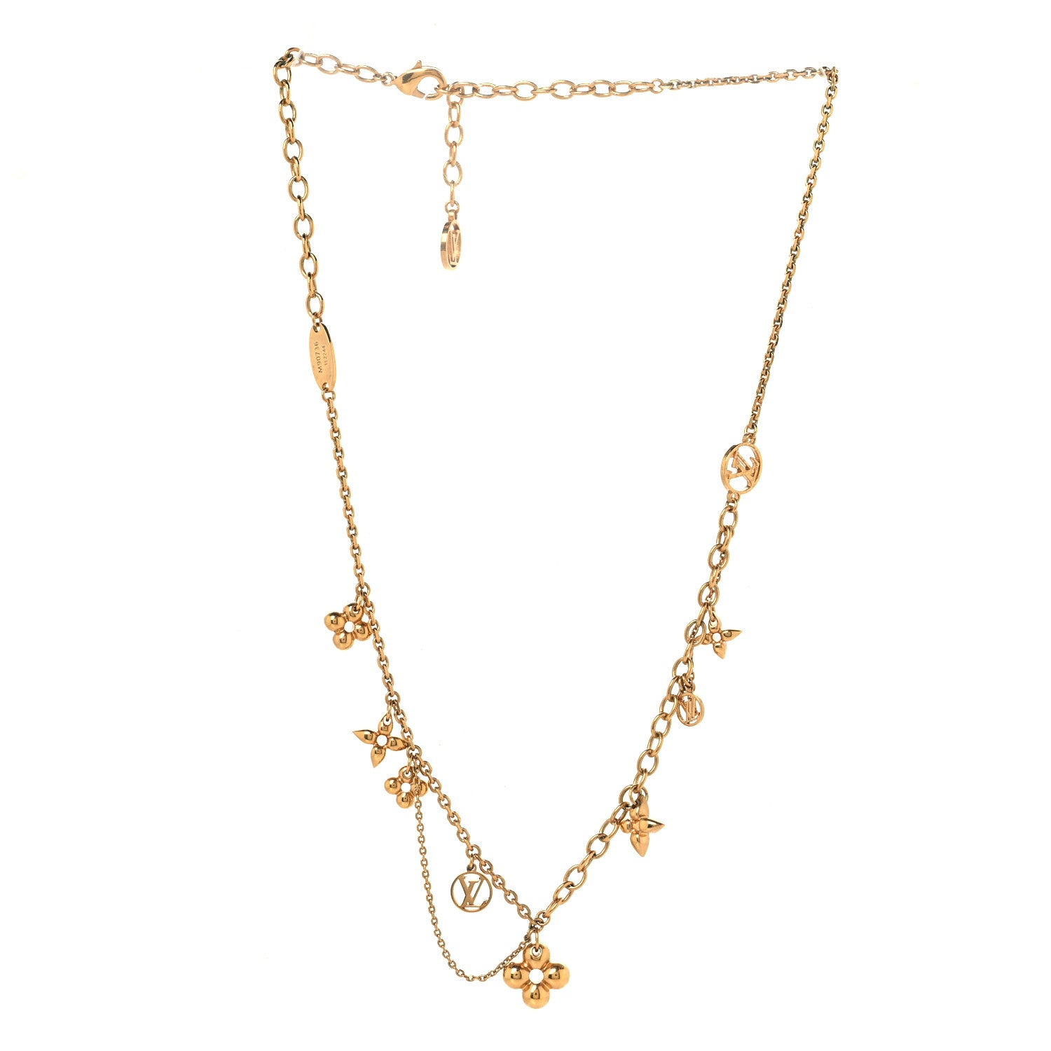 Louis Vuitton Metal Blooming Supple Necklace Gold 3 of 7