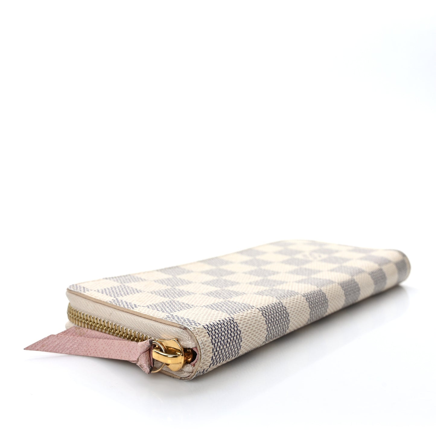 Damier Azur Clemence Wallet Rose Ballerine