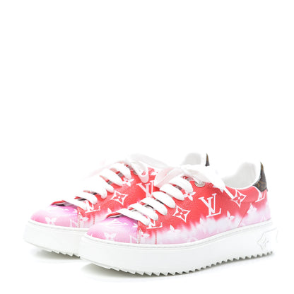 Louis Vuitton Monogram Escale Time Out Sneakers 37.5 Red 3 of 7