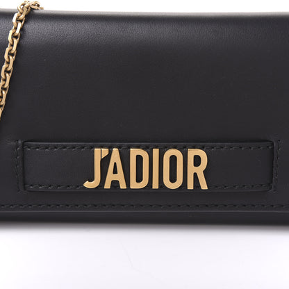 Christian Dior Smooth Calfskin J'adior Croisiere Chain Wallet Black 7 of 9