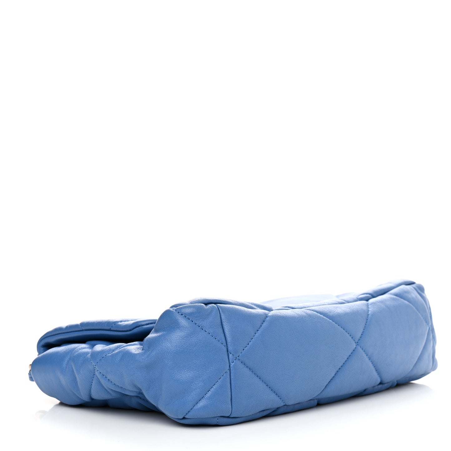 Lambskin Quilted Large Chanel 19 Flap Blue