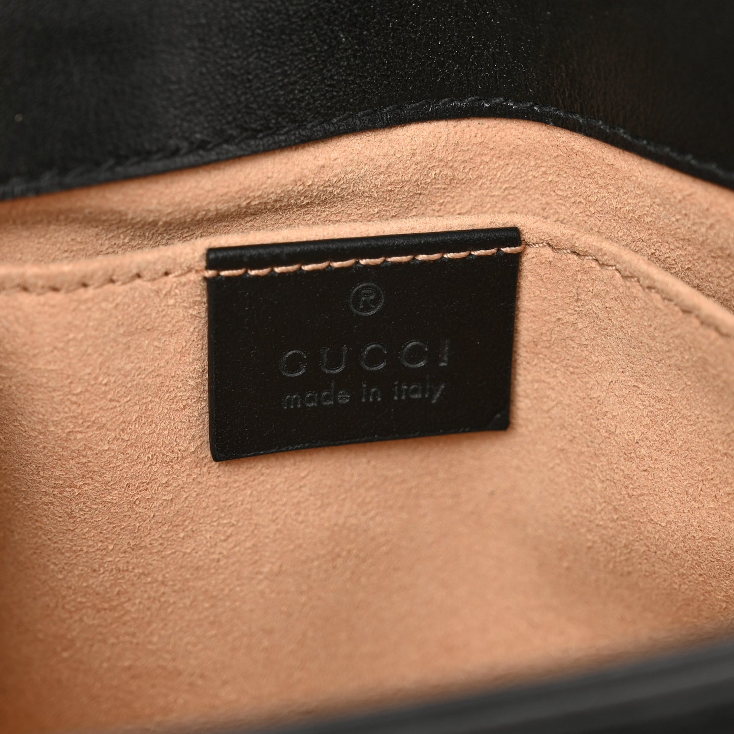 Calfskin Matelasse Mini GG Marmont Shoulder Bag Black