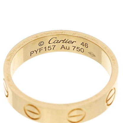 Cartier 18K Yellow Gold 3.5mm LOVE Wedding Band Ring 46 3.75 4 of 4