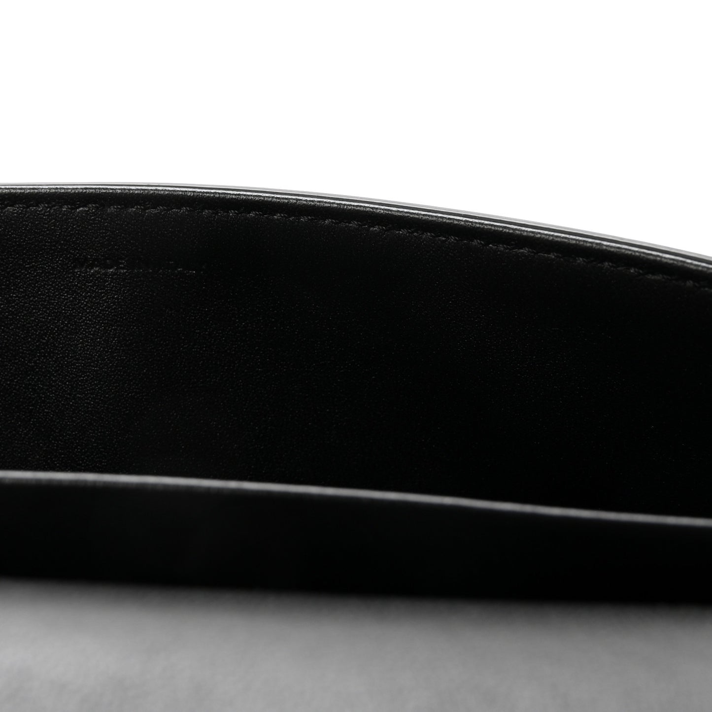 Shiny Calfskin Cuir Triomphe Chain Shoulder Bag Black