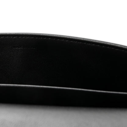 Celine Shiny Calfskin Cuir Triomphe Chain Shoulder Bag Black 7 of 10