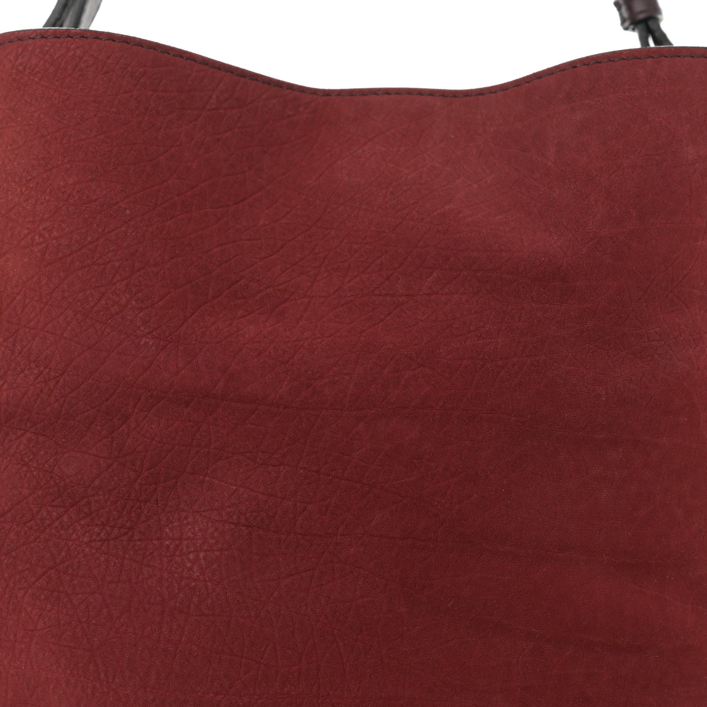 Nubuck Canvas Check Beckett Bucket Bag Deep Claret