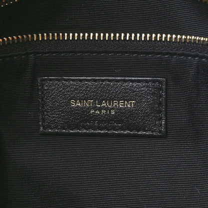 Saint Laurent Lambskin Quilted Medium Loulou Puffer Monogram Chain Satchel Miel Dark 7 of 12