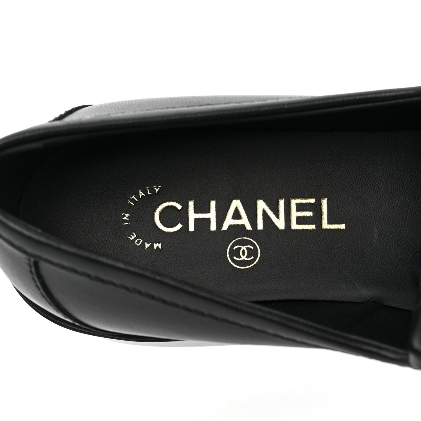 Lambskin Quilted CC Turnlock Loafers 39.5 Black