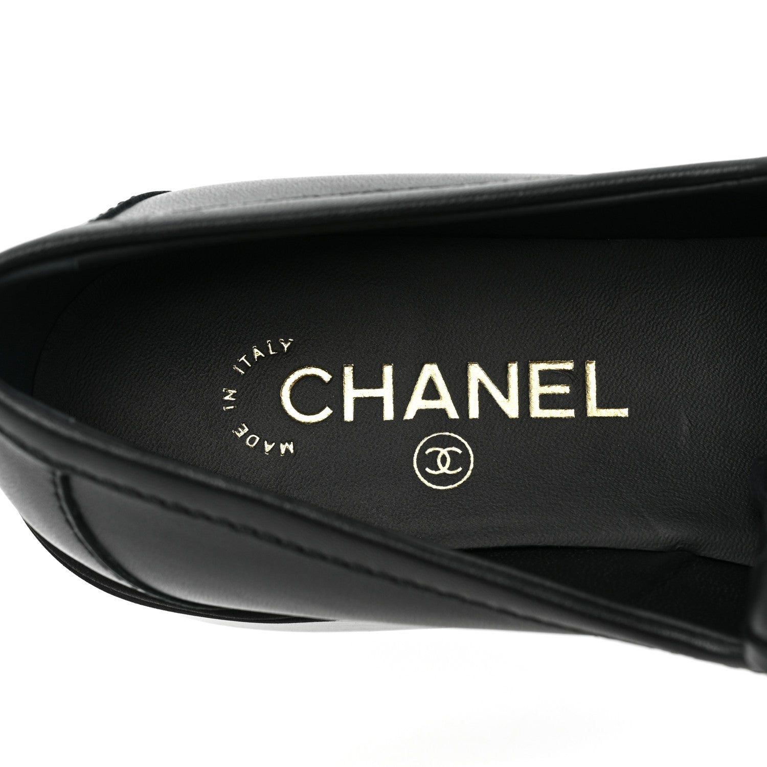 Chanel Lambskin Quilted CC Turnlock Loafers 39.5 Black 7 of 11