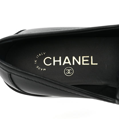 Chanel Lambskin Quilted CC Turnlock Loafers 39.5 Black 7 of 11