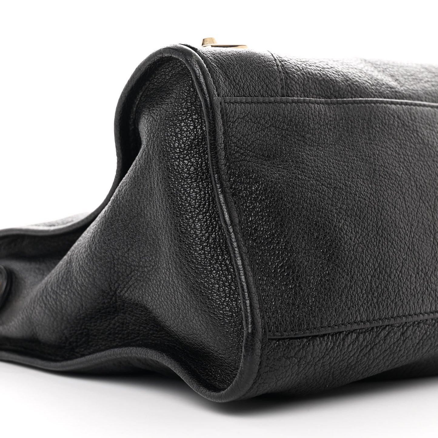 Chevre Gold Metallic Edge Hardware City Black