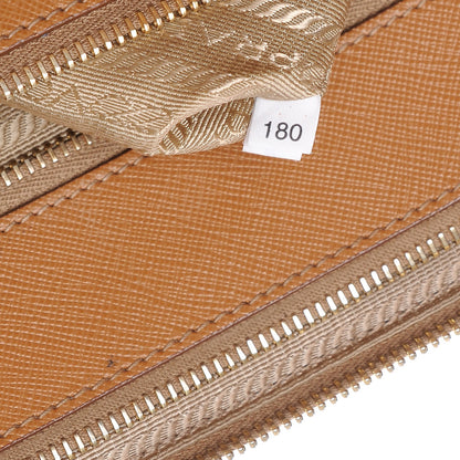 Prada Saffiano Medium Galleria Double Zip Tote Caramel 8 of 12