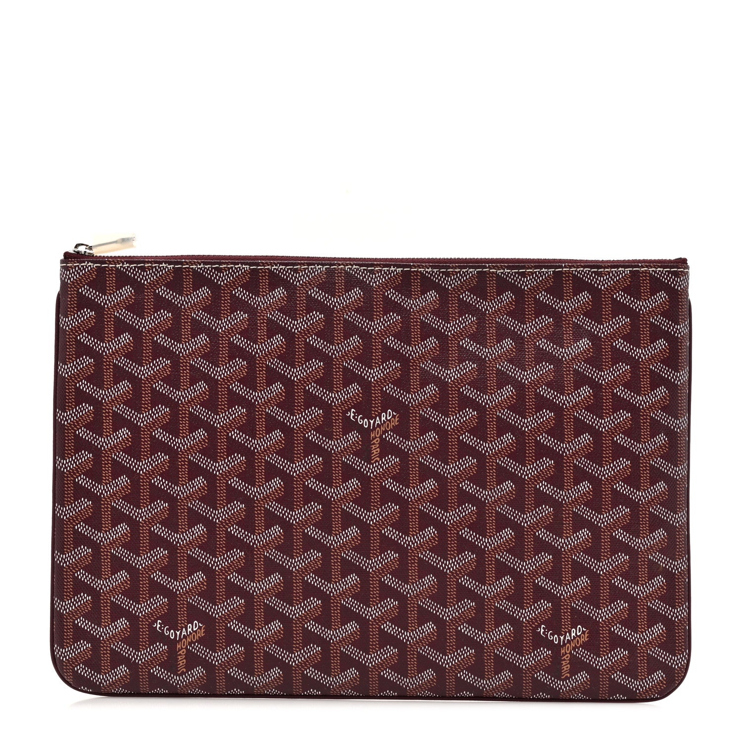 Goyard Goyardine Senat Pochette MM Burgundy 1 of 8
