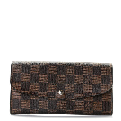 Louis Vuitton Damier Ebene Emilie Wallet 1 of 9