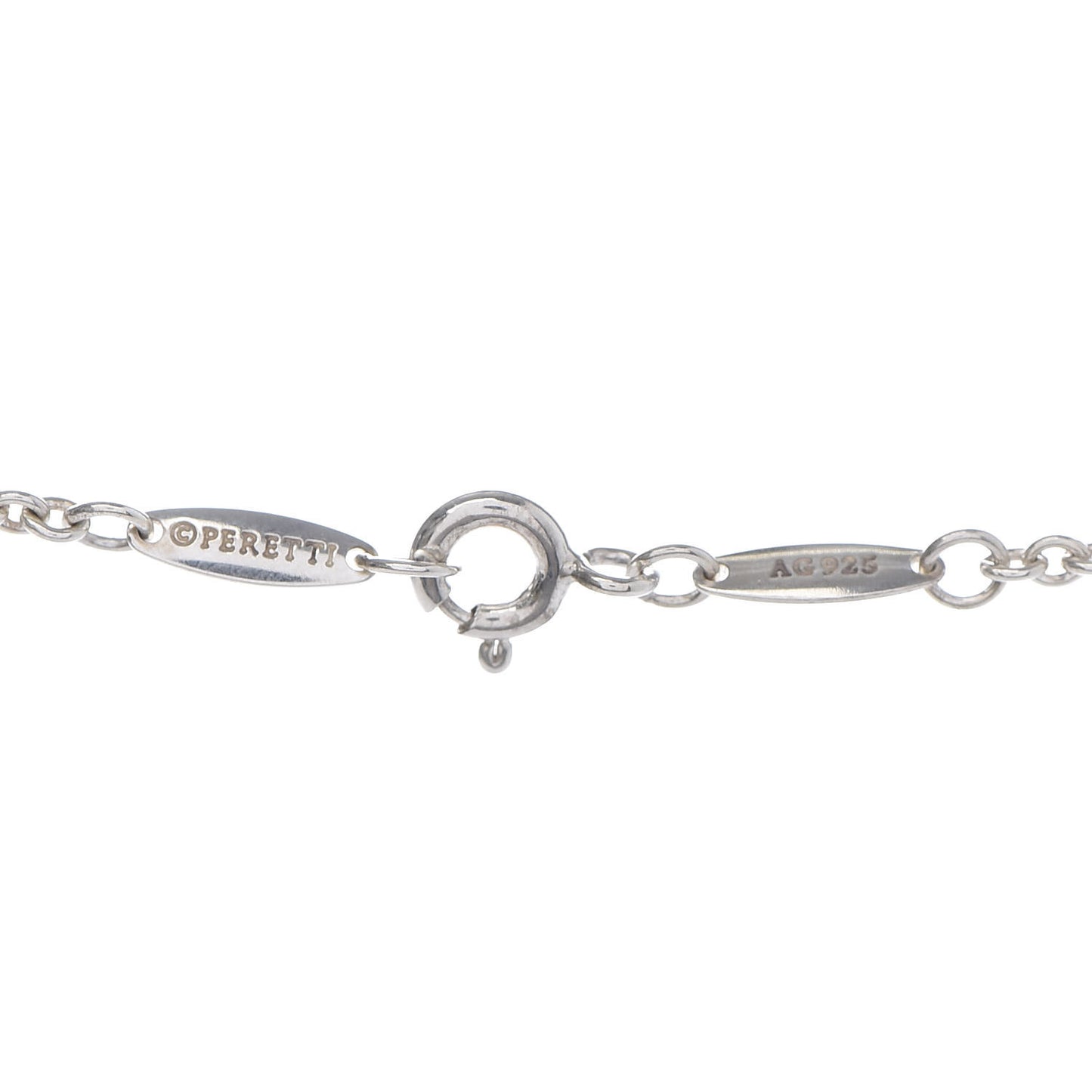 Sterling Silver Pearl 9-9.5mm Elsa Peretti Open Heart Lariat Necklace