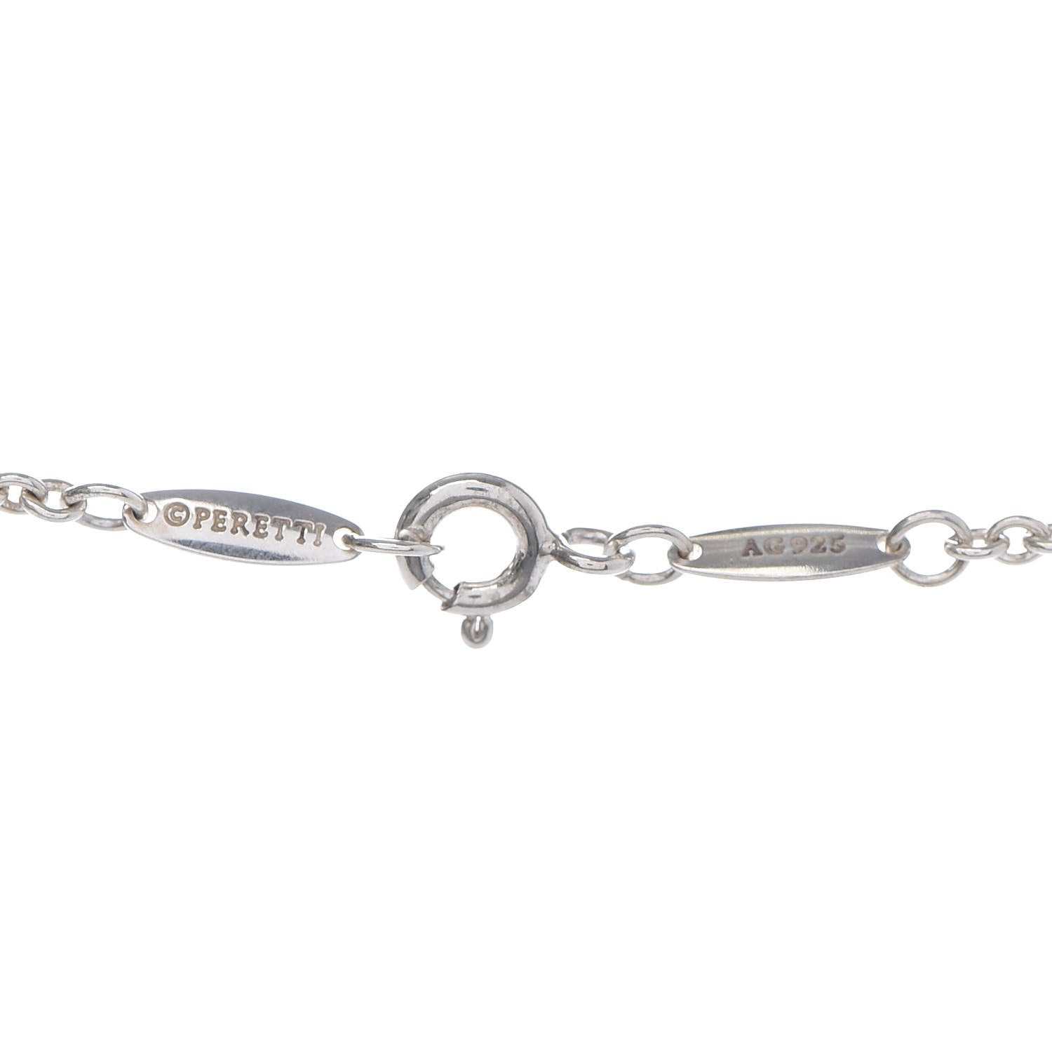 Tiffany Sterling Silver Pearl 9-9.5mm Elsa Peretti Open Heart Lariat Necklace 5 of 6