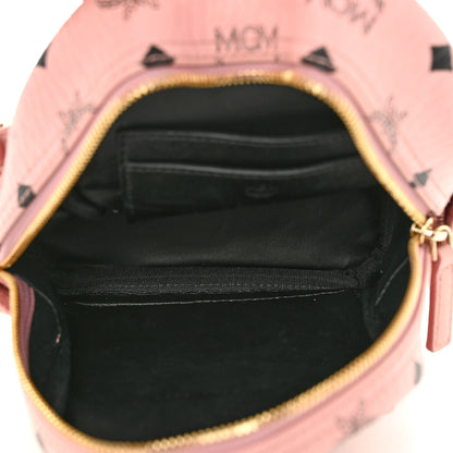 MCM Visetos Stud Mini Stark Backpack Soft Pink 5 of 9