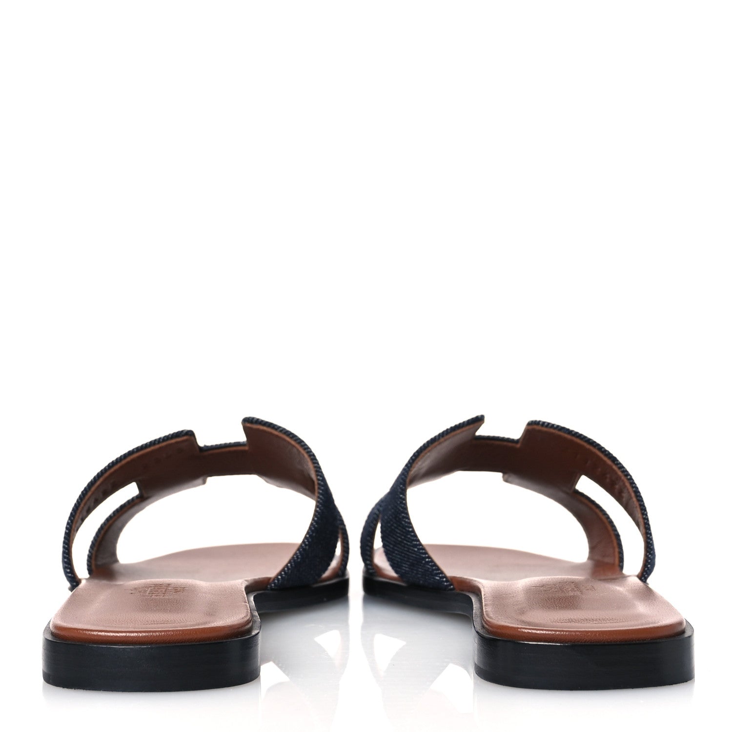 Hermes Denim Canvas Oran Sandals 36.5 Bleu Brut 6 of 12