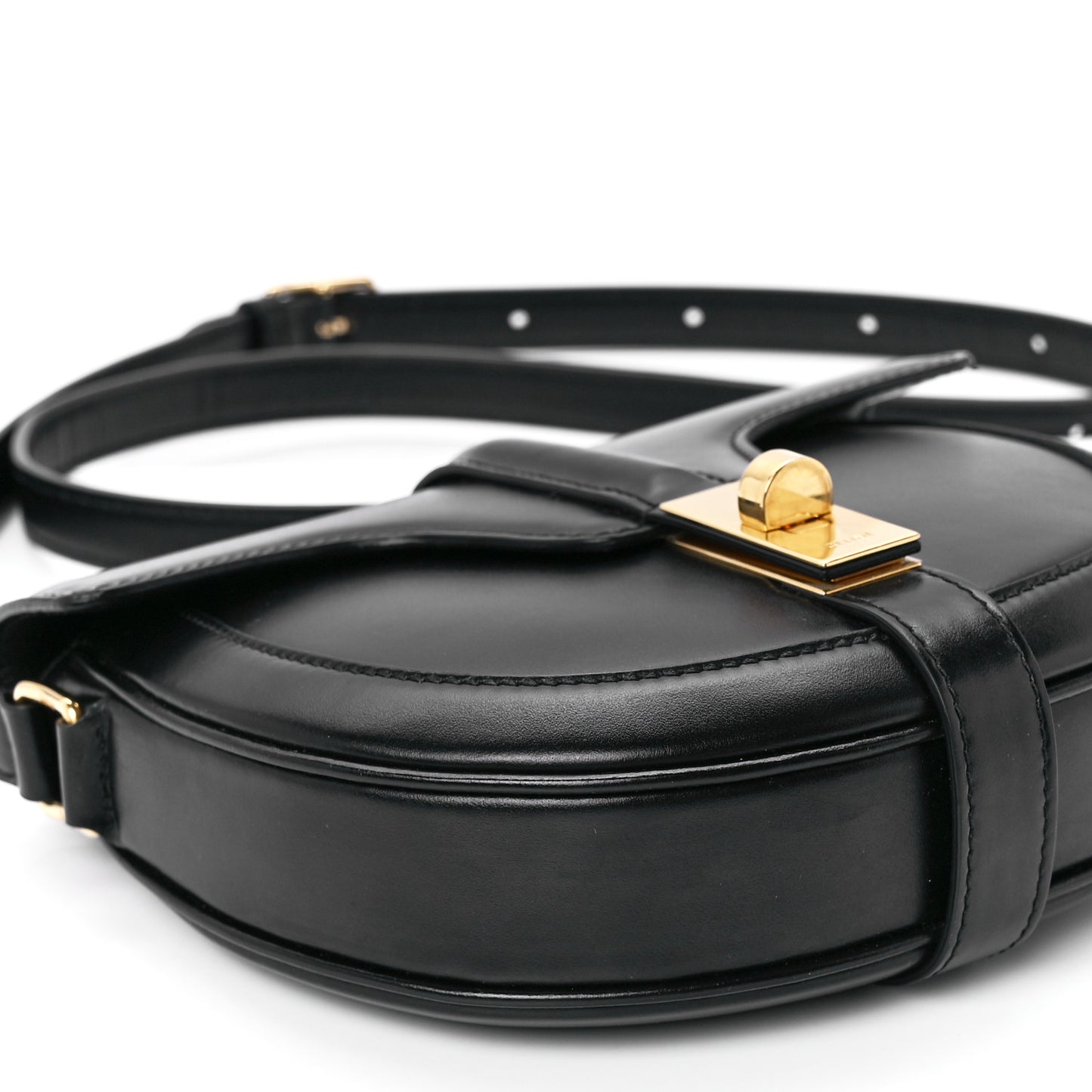 Satinated Calfskin Besace Small 16 Black