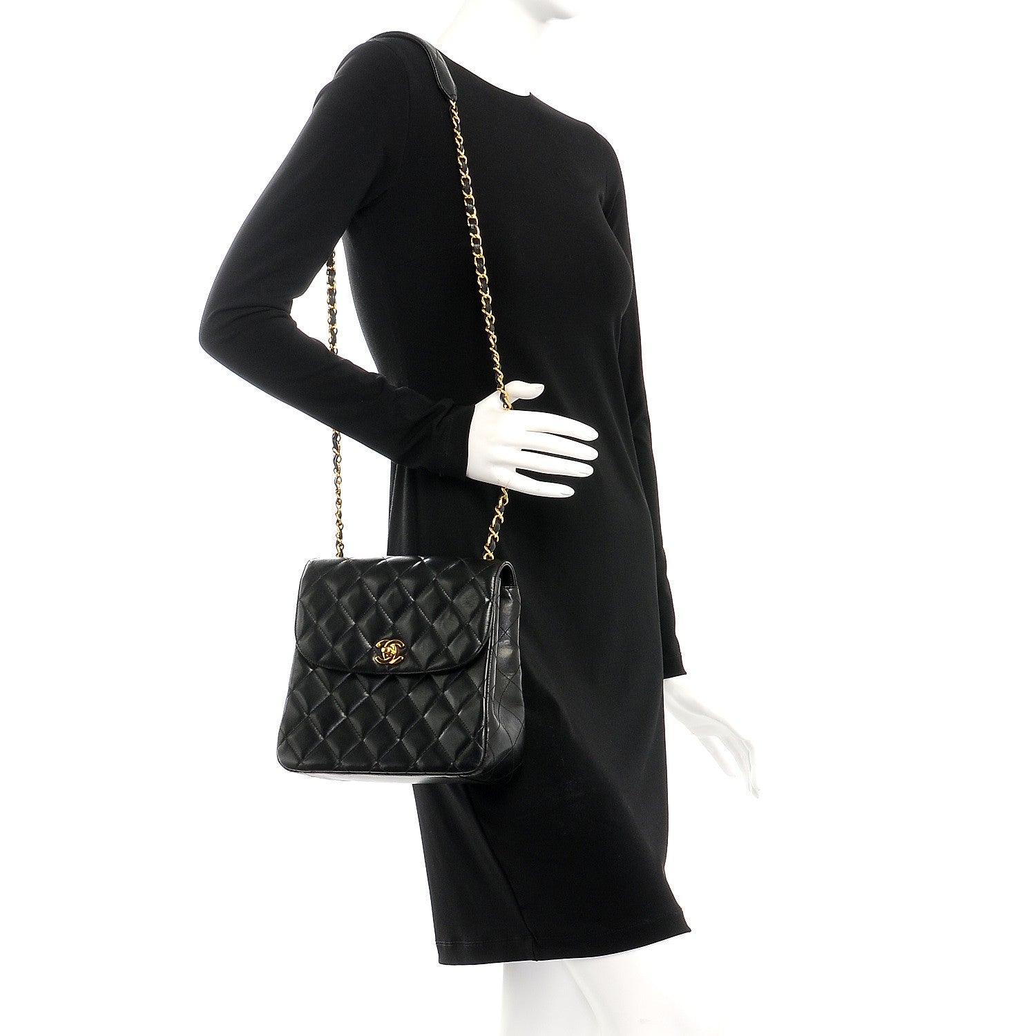 Chanel Lambskin Quilted Small Flap Black 2 of 9
