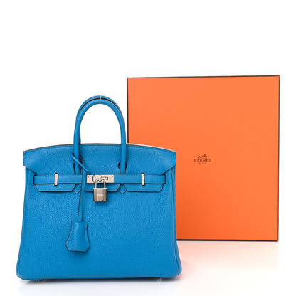Hermes Togo Birkin 25 Bleu Zanzibar 11 of 11